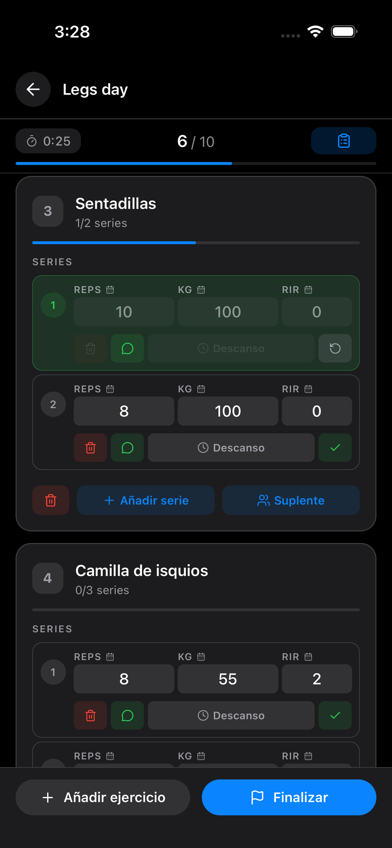 Growe — entrenamiento activo